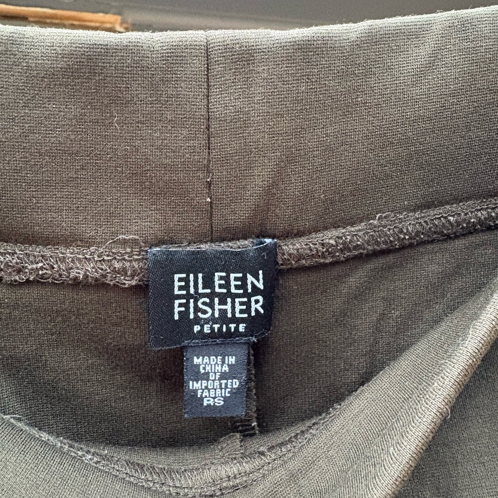 Eileen Fisher olive green pants